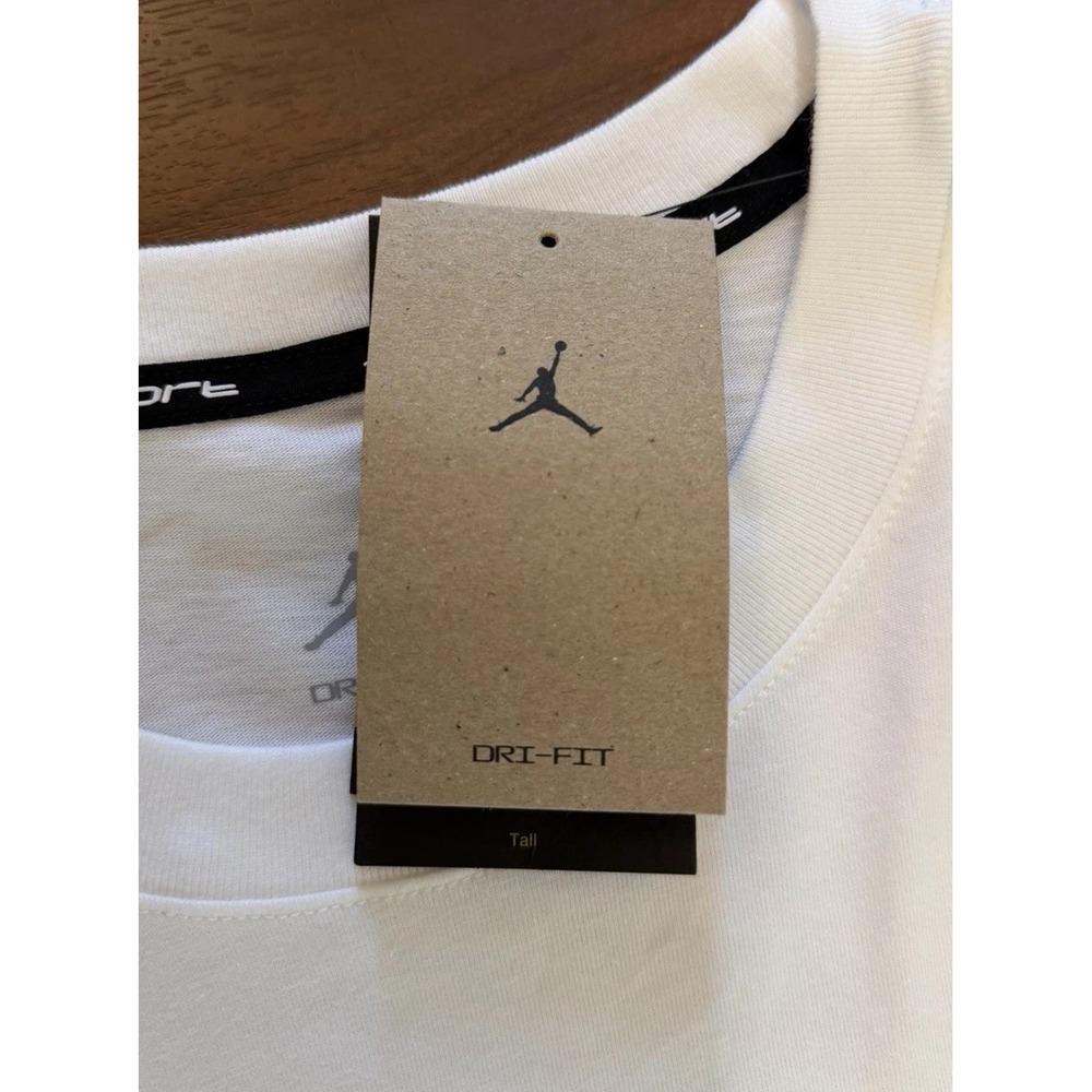 Nike Jordan Sport Dri-Fit T-Shirt MJ Graphic White HQ8966-100 Mens Size 2XL-Tall - Picture 7 of 9
